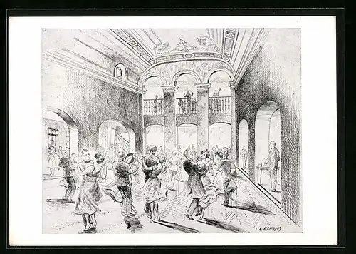 Künstler-AK Wien, Ball im Schreindorfer Saal