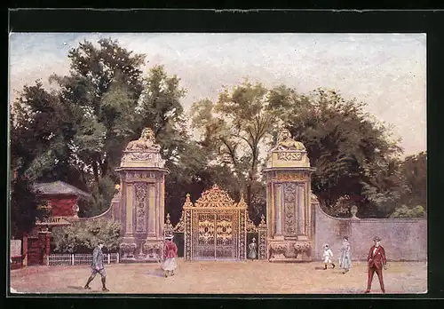Künstler-AK London, Hampton Court Palace, The Lion Gates