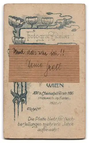 Fotografie Rudolf Franzl, Wien, Mariahilferstr. 186, Portrait süsses blondes Mädchen mit Haarschleife und Perlenhalskette