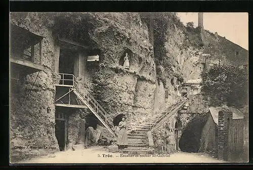 AK Troo, Escalier et rocher St-Gabriel