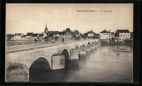 AK Selles-sur-Cher, Vue Générale