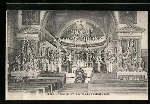 AK Lunay, Fête de Ste-Thérèse de l`Enfant Jésus