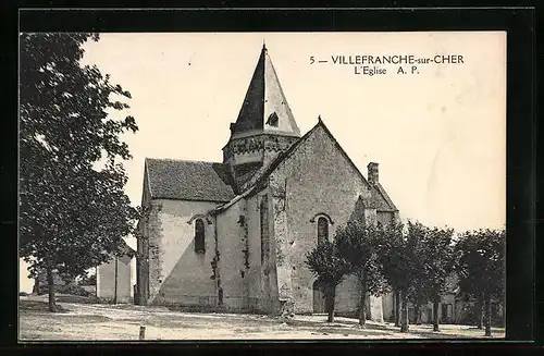 AK Villefranche-sur-Cher, l'Eglise