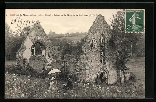 AK Mondoubleau, Ruines de la Chapelle de Guériteau