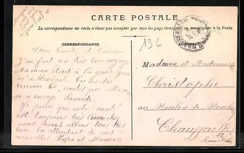 AK Charlieu, Rue des Écoles, Strassenpartie