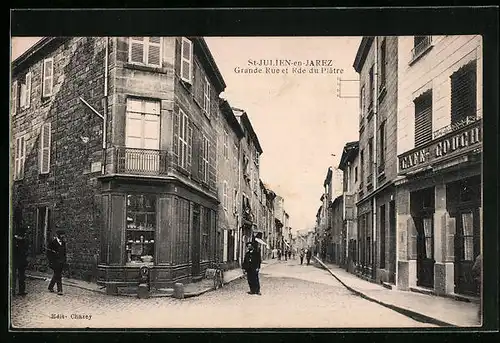 AK St-Julien-en-Jarez, Grande Rue et Rde du Plâtre