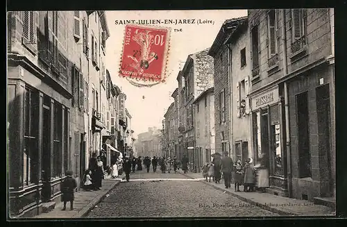 AK St-Julien-en-Jarez, Une rue, Strassenpartie