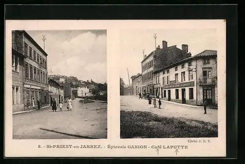 AK St-Priest-en-Jarrez, Épicerie Gabion & Café Laputte