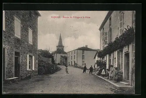 AK Ecoche, Entrée du Village et la Poste