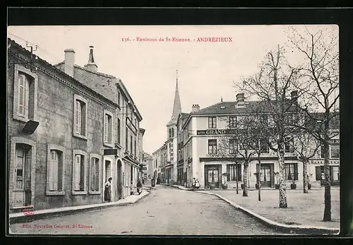 AK Andrézieux, Une Rue