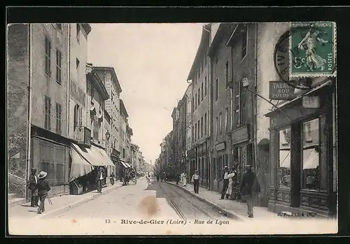 AK Rive-de-Gier, Rue de Lyon