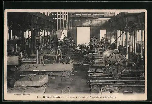 AK Rive-de-Gier, Usine des Étangs, Ajustage des Blindages