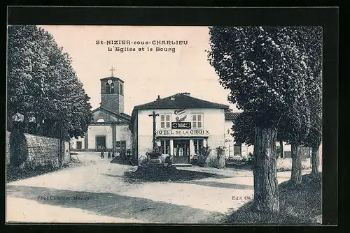 AK St-Nizier-sous-Charlieu, l'Eglise et le Bourg