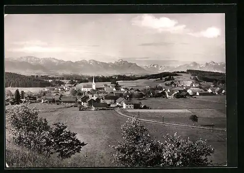 AK Burggen /Obb., Teilansicht mit Kirche