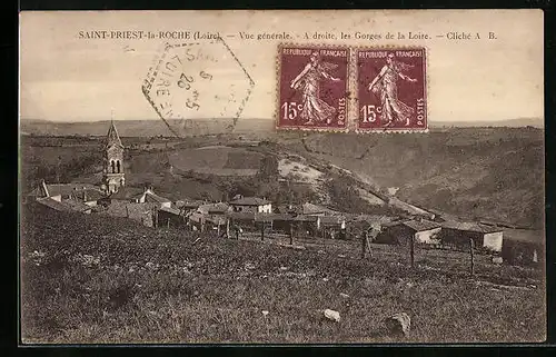 AK Saint-Priest-la-Roche, Vue générale