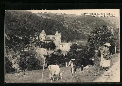 AK Saint-Priest-la-Roche, le Chateau de la Roche