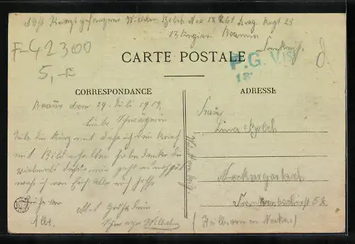 AK Roanne, Route de Charlieu, Vue générale de l'Hospice