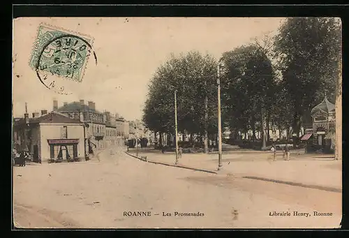 AK Roanne, les Promenades