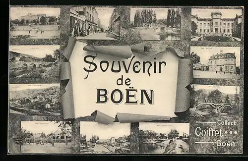 AK Boen, Hotel de Ville, Rue de Lyon, le Chateau