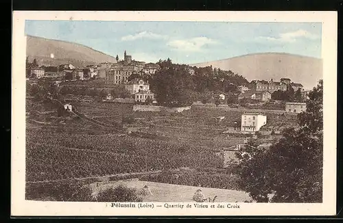 AK Pélussin, Quartier de Virieu et des Croix