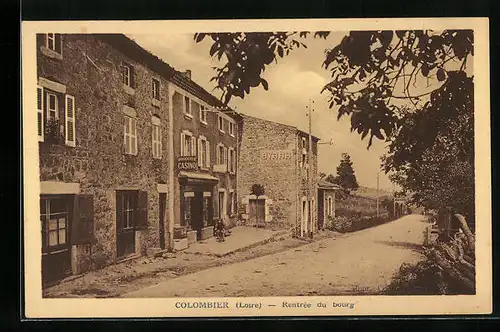 AK Colombier, Rentrée du bourg