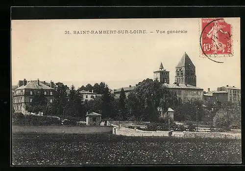 AK Saint-Rambert-sur-Loire, Vue générale