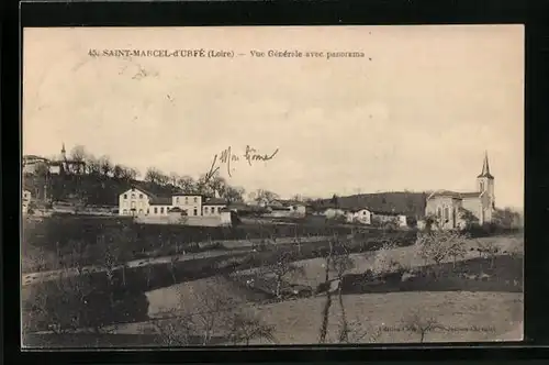 AK Saint-Marcel-d'Urfé, Vue Générale avec panorama