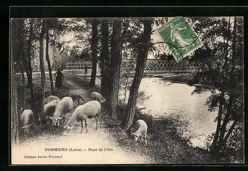AK Pommiers, Pont de l'Aix