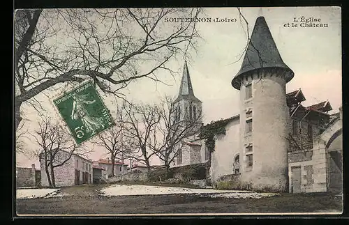 AK Souternon, l'Église et le Chateau