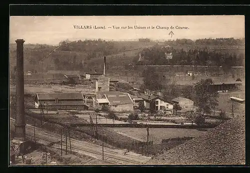 AK Villars, Vue sur les Usines et le Champ de Course