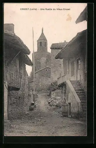 AK Crozet, Une Ruelle du Vieux Crozet