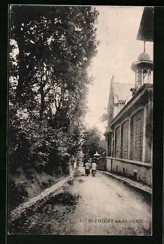 AK St-Priest-en-Jarrez, Une Rue