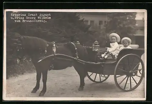 AK Erbprinz Ernst August und Prinz Georg Wilhelm von Braunschweig