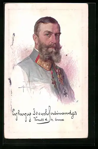 Künstler-AK Erzherzog Joseph von Österreich in Uniform