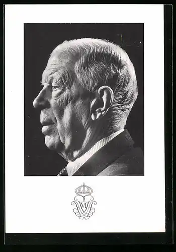 AK Gustav VI. Adolf von Schweden im Portrait