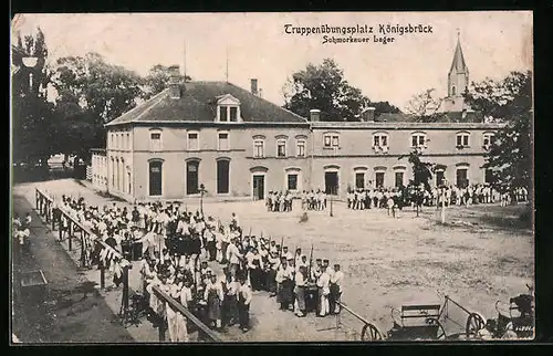 AK Königsbrück, Schmorkauer Lager, Truppenübungsplatz