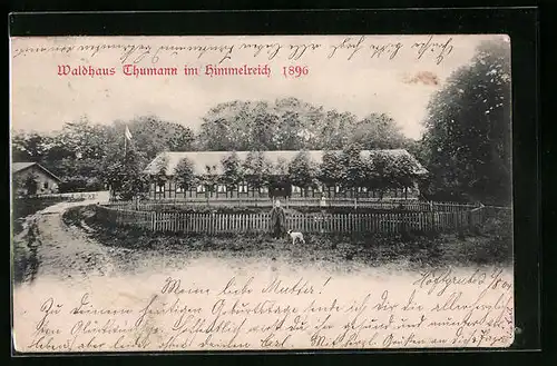 AK Wingst im Kreis Cuxhaven, Waldhaus Thumann im Himmelreich 1896