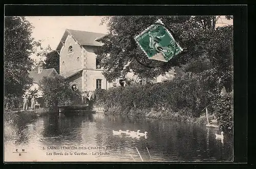 AK Saint-Martin-des-Champs, Les Bords de la Vauvise, Le Moulin