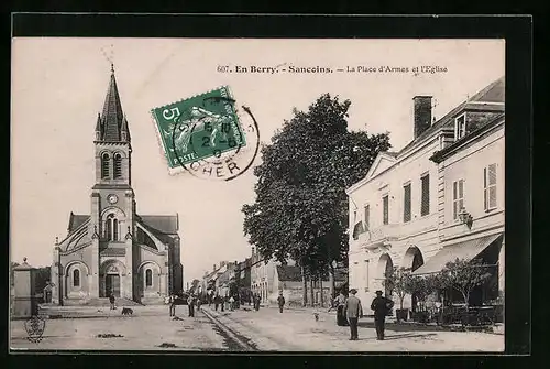 AK Sancoins, La Place d`Armes et l`Eglise