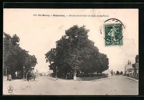 AK Sancoins, Avenue de la Gare et route de St-Pierre