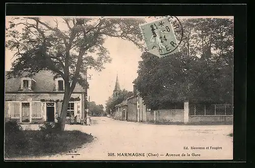 AK Marmagne, Avenue de la Gare