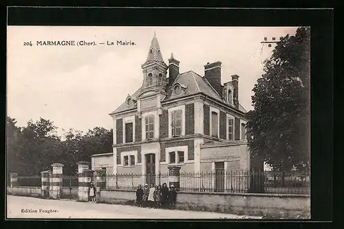 AK Marmagne, La Mairie