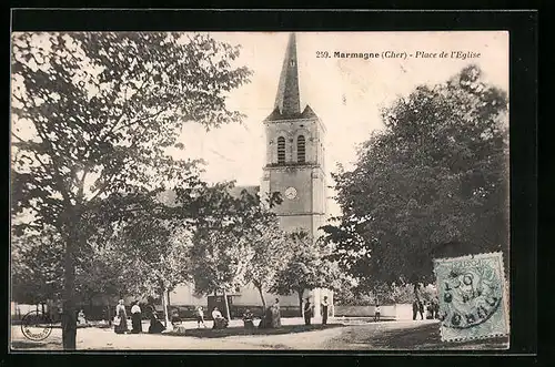 AK Marmagne, Place de l`Eglise