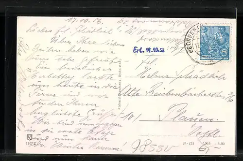 AK Oberhof / Thüringen, Gasthaus Wegscheide