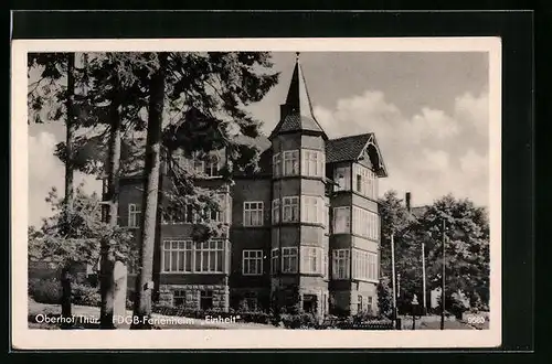 AK Oberhof / Thüringen, FDGB-Ferienheim Einheit