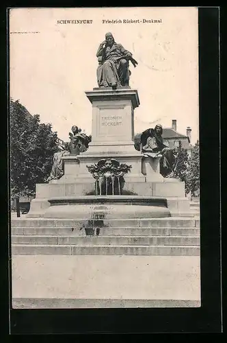 AK Schweinfurt, Friedrich Rückert-Denkmal