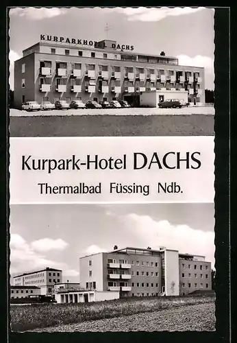 AK Füssing / Ndb., Kurpark-Hotel Dachs, Mehrfachansichten