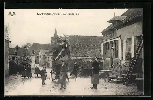 AK Jalognes, la Grande Rue
