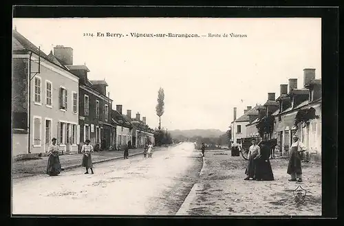 AK Vignoux-sur-Barangeon, Route de Vierzon
