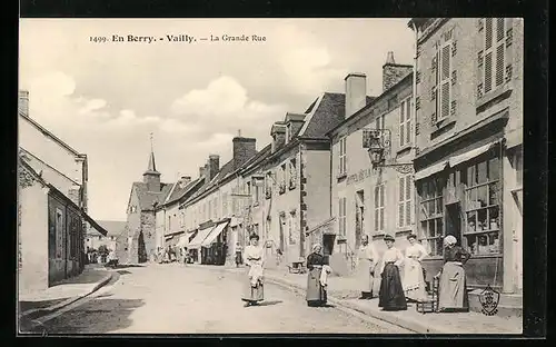AK Vailly, la Grande Rue